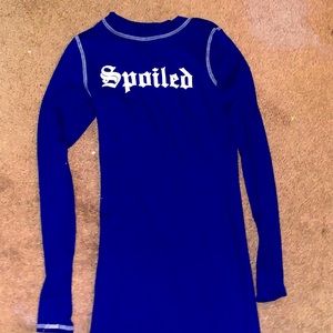 FN blue “spoiled” dress